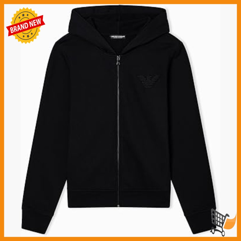 Hooded Full Zip Sweatshirt, Cotton Blend, Regular Fit, Long Sleeve